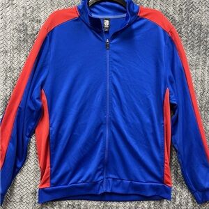 Ideology Men’s Track Jacket Large Blue Red
